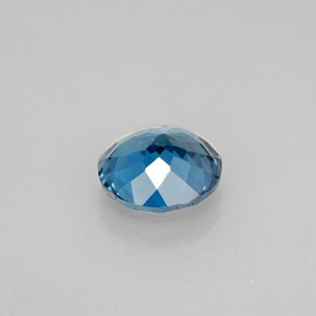 Topázio azul natural 2,36ct, corte redondo, VS
