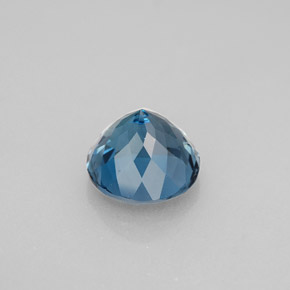 Topázio azul natural 2,73ct, corte redondo, VS