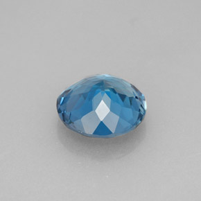 Topázio azul natural 2,23ct, corte redondo, VVS-VS