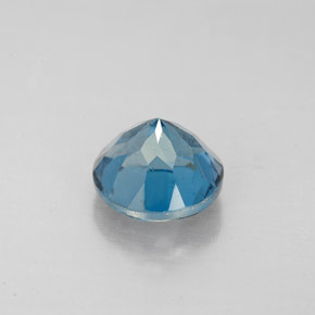Topázio azul natural 2,57ct, corte redondo, VS-SI