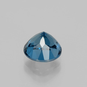 Topázio azul natural 2,65ct, corte redondo, VVS-VS