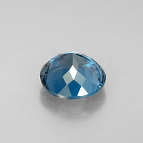 Topázio azul natural 2,49ct, corte redondo, VS