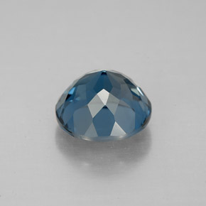 Topázio azul natural 2,69ct, corte redondo, VS
