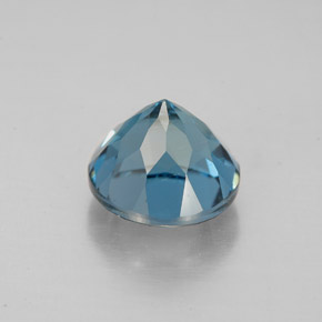 Topázio azul natural 2,93ct, corte redondo, VS