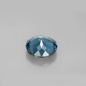 Topázio azul natural 2,02ct, corte redondo, VS