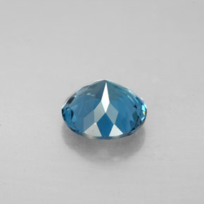 Topázio azul natural 2,25ct, corte redondo, VS