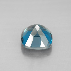 Topázio azul natural 2,00ct, almofada cortada, VVS-VS