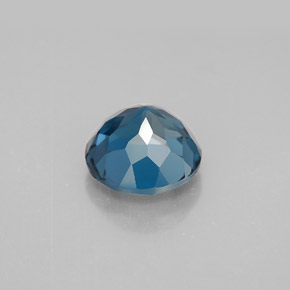 Topázio azul natural 3,62ct, corte redondo, VVS-VS