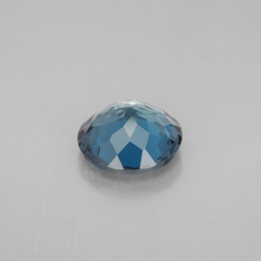 Topázio azul natural 2,92ct, corte redondo, VVS-VS