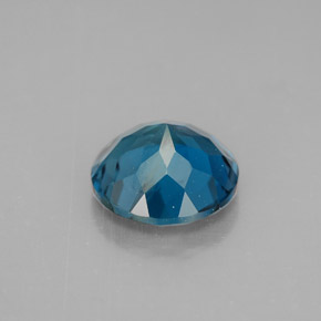 Topázio azul natural 2,95ct, corte redondo, VVS