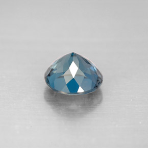 Topázio azul natural 2,36ct, corte redondo, VVS-VS