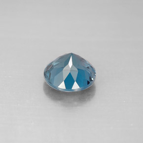 Topázio azul natural 2,13ct, corte redondo, VVS-VS