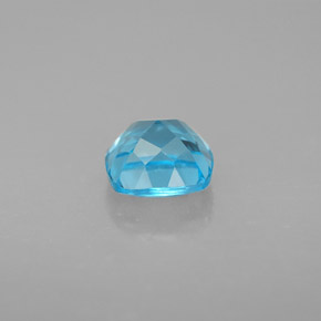 Topázio azul natural 2,06ct, almofada cortada, VVS-VS