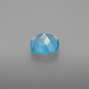 Topázio azul natural 1,87ct, almofada cortada, VVS-VS