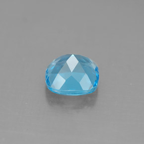 Topázio azul natural 1,93ct, almofada cortada, VVS-VS