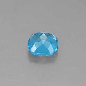Topázio azul natural 1,84ct, almofada cortada, VVS-VS
