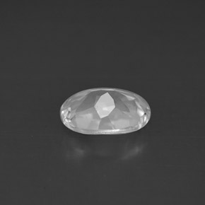 Topázio branco natural 1,43ct, corte oval, VS