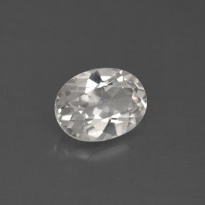 Topázio branco natural 1,43ct, corte oval, VVS-VS