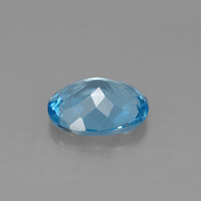 Topázio azul natural 2,81ct, corte oval, VS