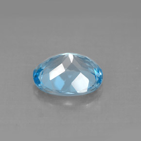 Topázio azul natural 3,04ct, corte oval, VS