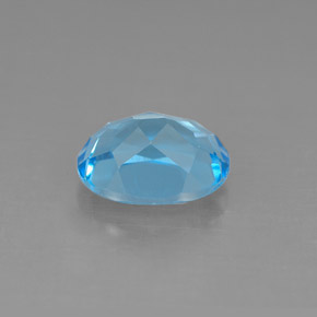 Topázio azul natural 2,52ct, corte oval, VS