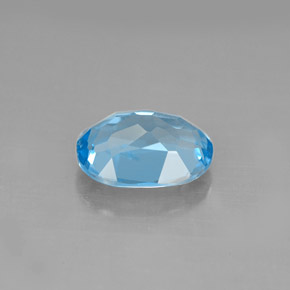 Topázio azul natural 2,22ct, corte oval, VS