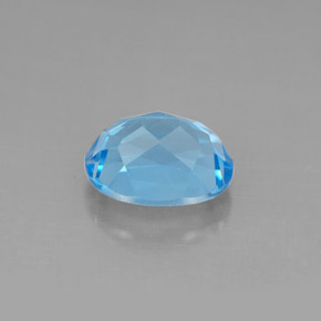 Topázio azul natural 2,66ct, corte oval, VS