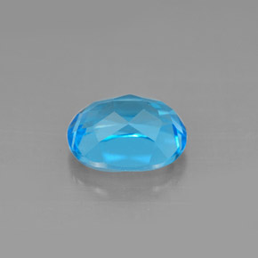 Topázio azul natural 2,64ct, corte oval, VS