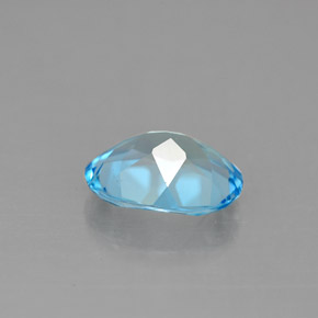 Topázio azul natural 1,89ct, corte oval, VS