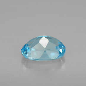Topázio azul natural 1,65ct, corte oval, VS