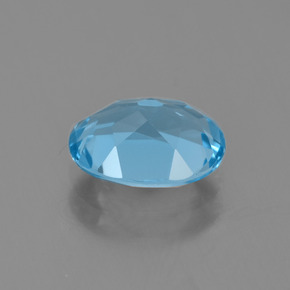 Topázio azul natural 1,99ct, corte oval, VVS