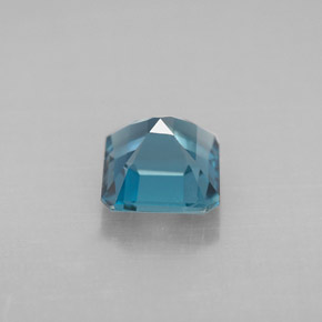 Topázio azul natural 1,35ct, corte esmeralda, VVS-VS
