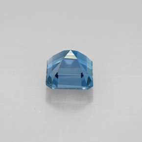 Topázio azul natural 1,59ct, corte esmeralda, VVS-VS