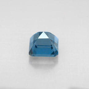 Topázio azul natural 1,60ct, corte esmeralda, VVS-VS