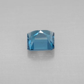 Topázio azul natural 1,38ct, corte esmeralda, VVS-VS