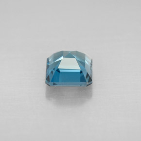 Topázio azul natural 1,45ct, corte esmeralda, VVS-VS