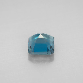Topázio azul natural 1,46ct, corte esmeralda, VVS-VS