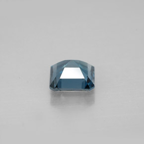 Topázio azul natural 1,30ct, corte esmeralda, VVS-VS