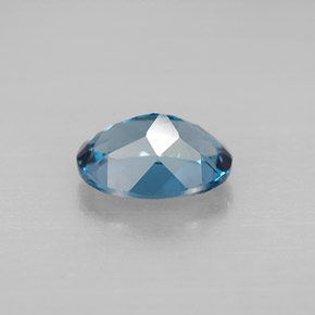 Topázio azul natural 2,07ct, corte oval, VVS