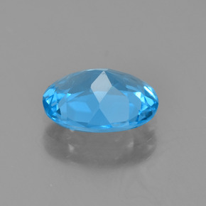 Topázio azul natural 1,98ct, corte oval, VVS