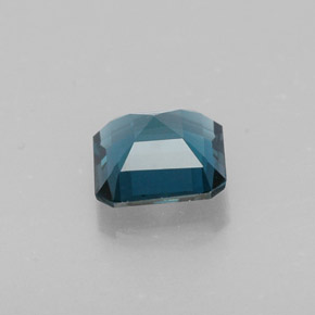 Topázio azul natural 1,56ct, corte esmeralda, VVS-VS