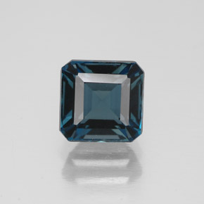 Topázio azul natural 1,91ct, corte esmeralda, VVS