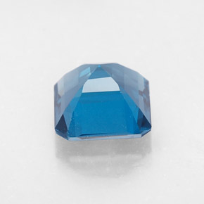 Topázio azul natural 2,23ct, corte esmeralda, VVS