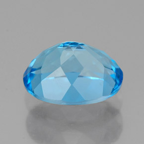 Topázio azul natural 2,66ct, corte oval, VVS