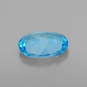 Topázio azul natural 1,85ct, corte oval, VVS