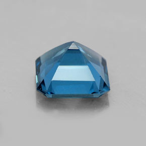 Topázio azul natural 1,91ct, corte esmeralda, VS