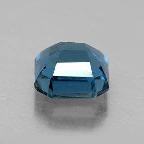 Topázio azul natural 2,50ct, corte esmeralda, VS