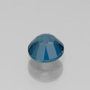 Topázio azul natural 0,63ct, corte redondo, VVS-VS