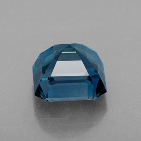 Topázio azul natural 2,38ct, corte esmeralda, VVS-VS