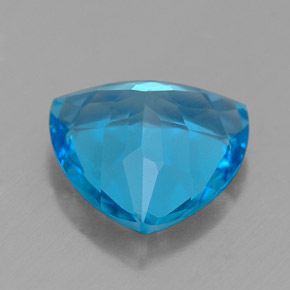 Topázio azul natural 2,65ct, trillion, VVS